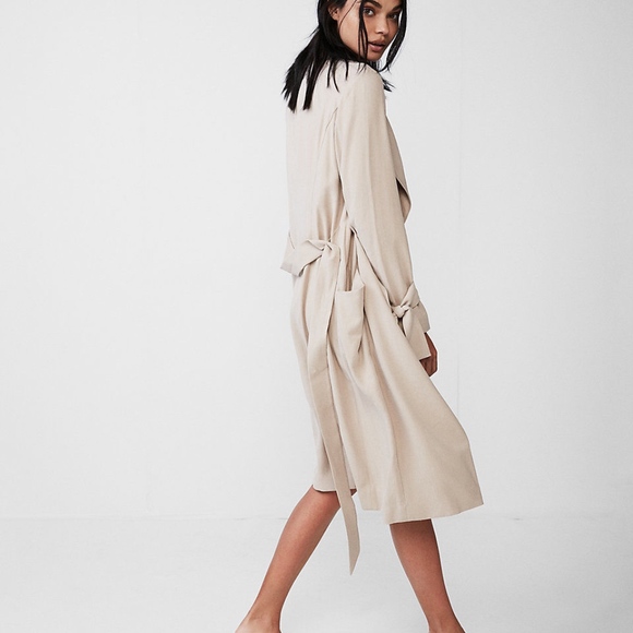 NEW EXPRESS $148 R29 EDITOR PICK LIGHT KHAKI SOFT - Picture 3 of 3